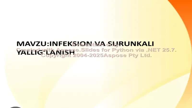 Infeksion va surunkali yallig‘lanishning tibbiy ahamiyati