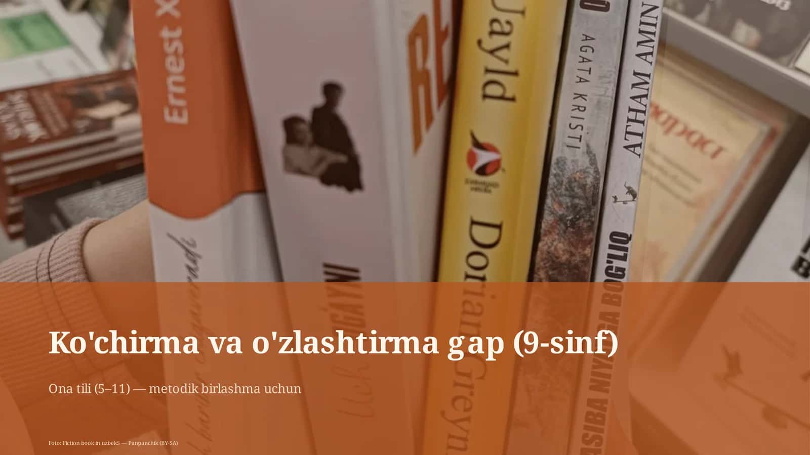 Ko'chirma va o'zlashtirma gap (9-sinf)