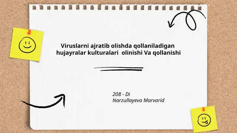 Viruslarni ajratib olishda qollaniladigan hujayralar kulturalari olinishi Va qollanishi