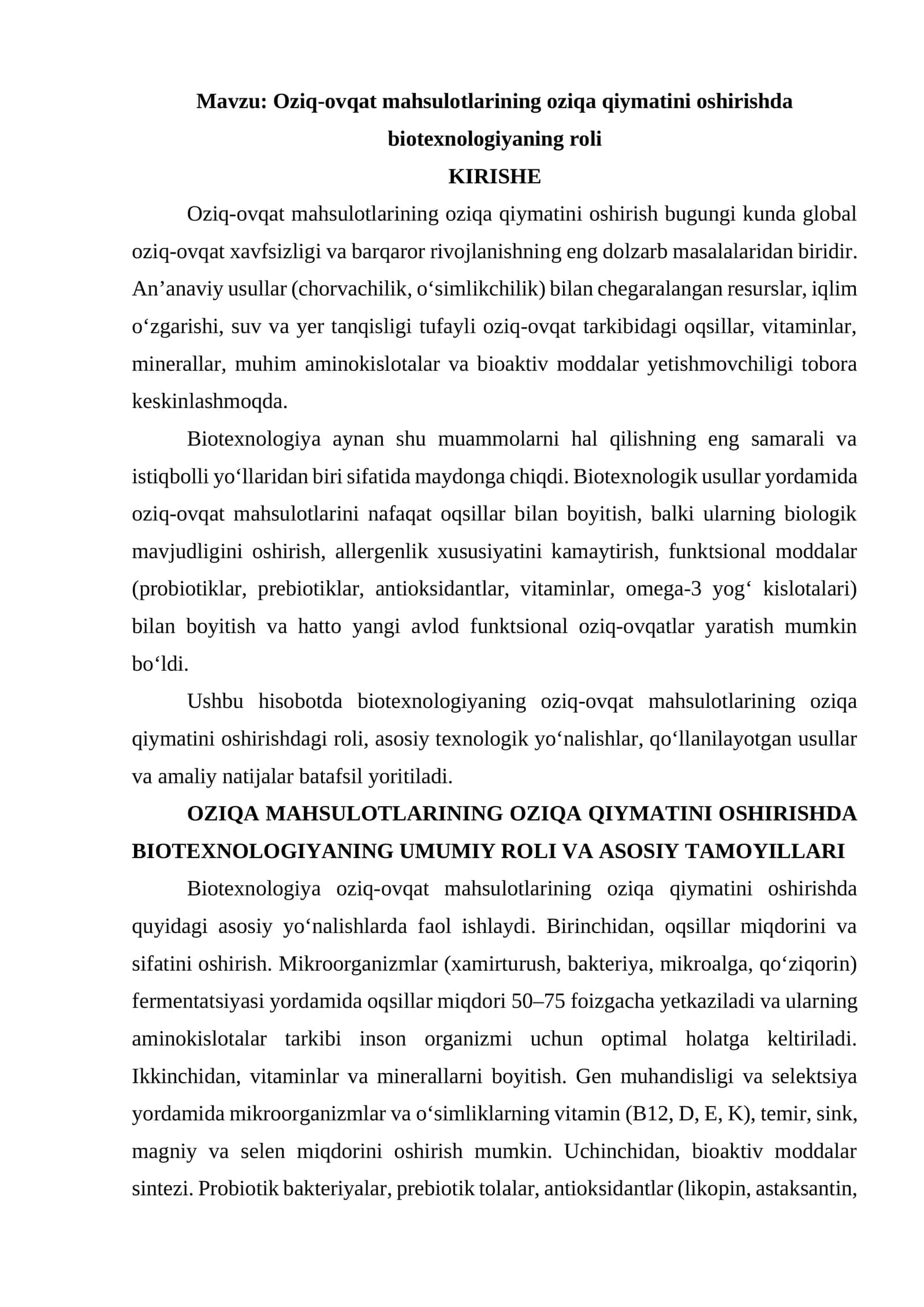 Oziq-ovqat mahsulotlari