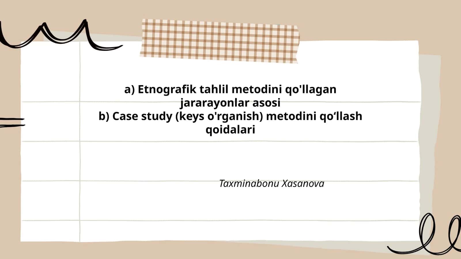 Etnografik tadqiqot rejasi