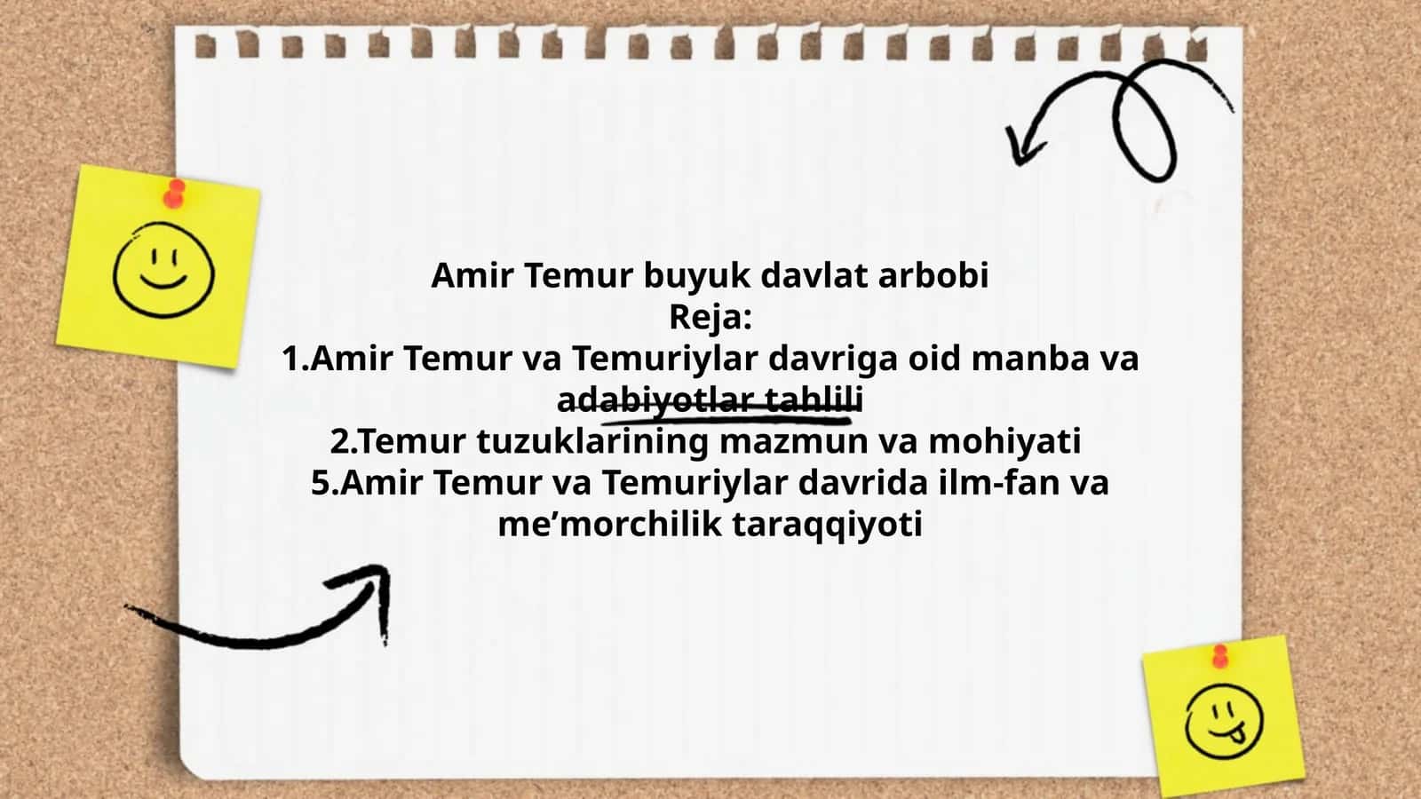 Amir Temur buyuk davlat arbobi