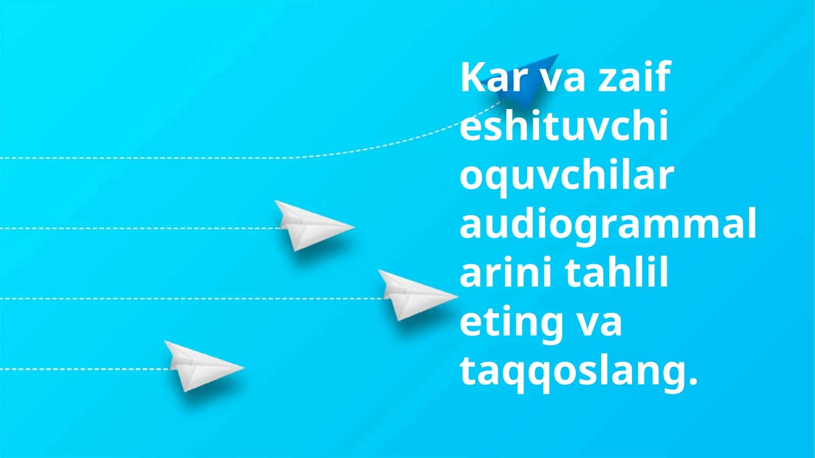 Audiogrammalarni tahlil eting va taqqoslang