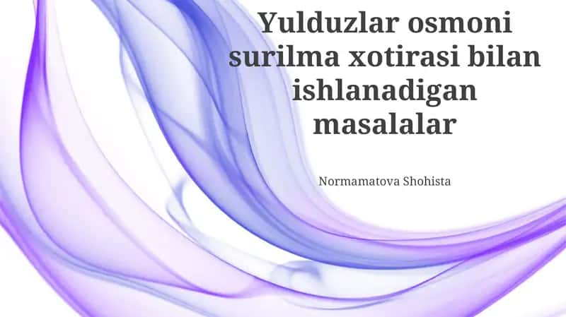 Normamatova Shohista