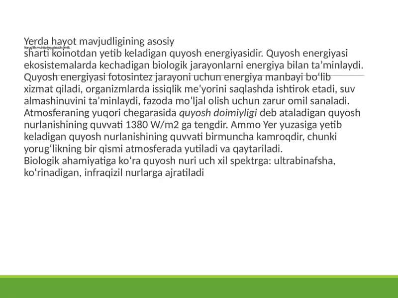 Quyosh energiyasi