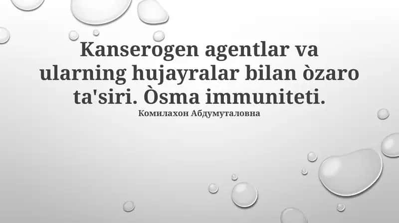 Kanserogen Moddalar: Turlari va Mexanizmlari