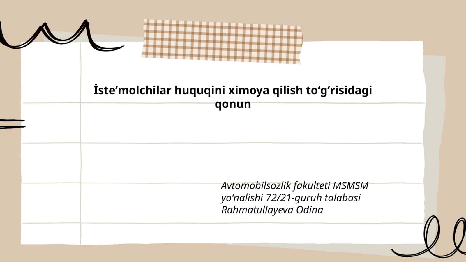 İsteʼmolchilar huquqini ximoya qilish toʻgʻrisidagi qonun