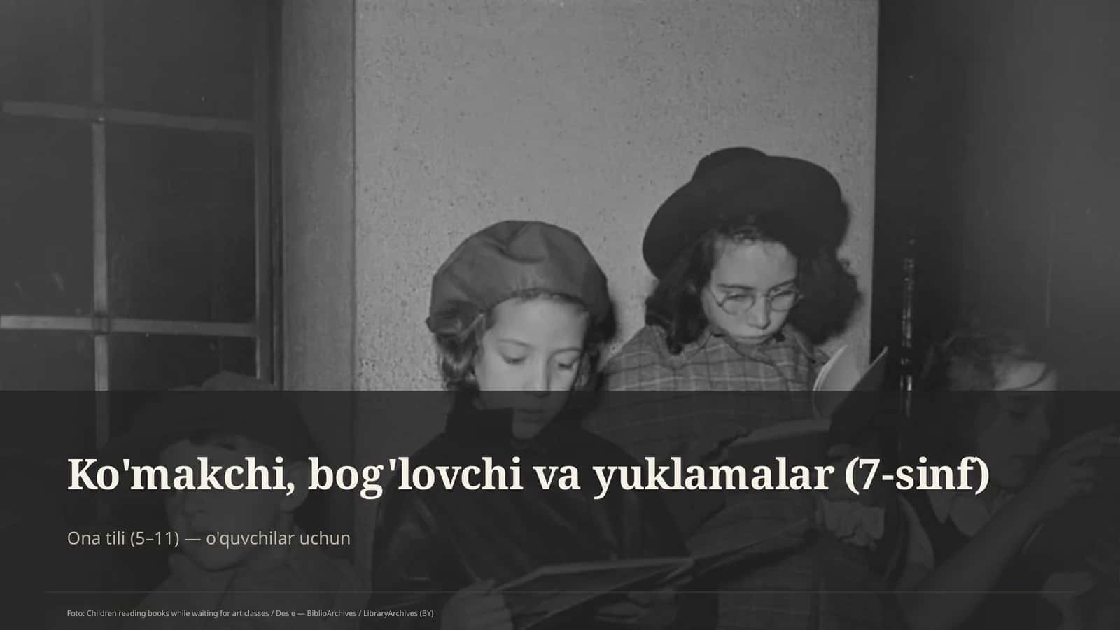 Ona tili (5–11) — o'quvchilar uchun