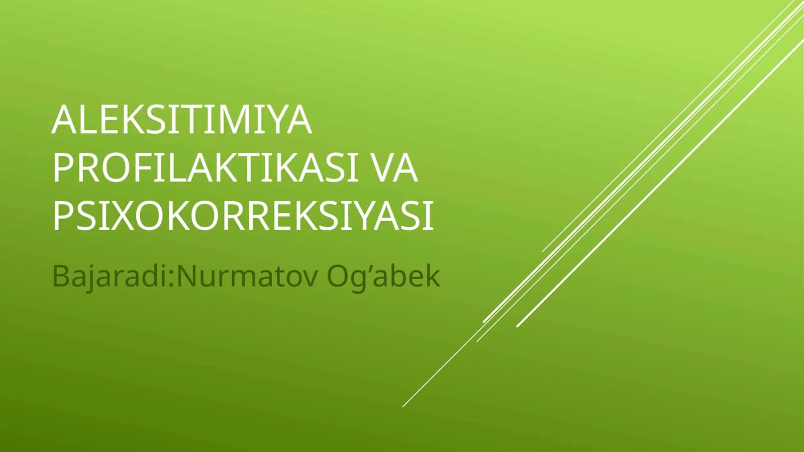 Psixologiya prezintatsiya