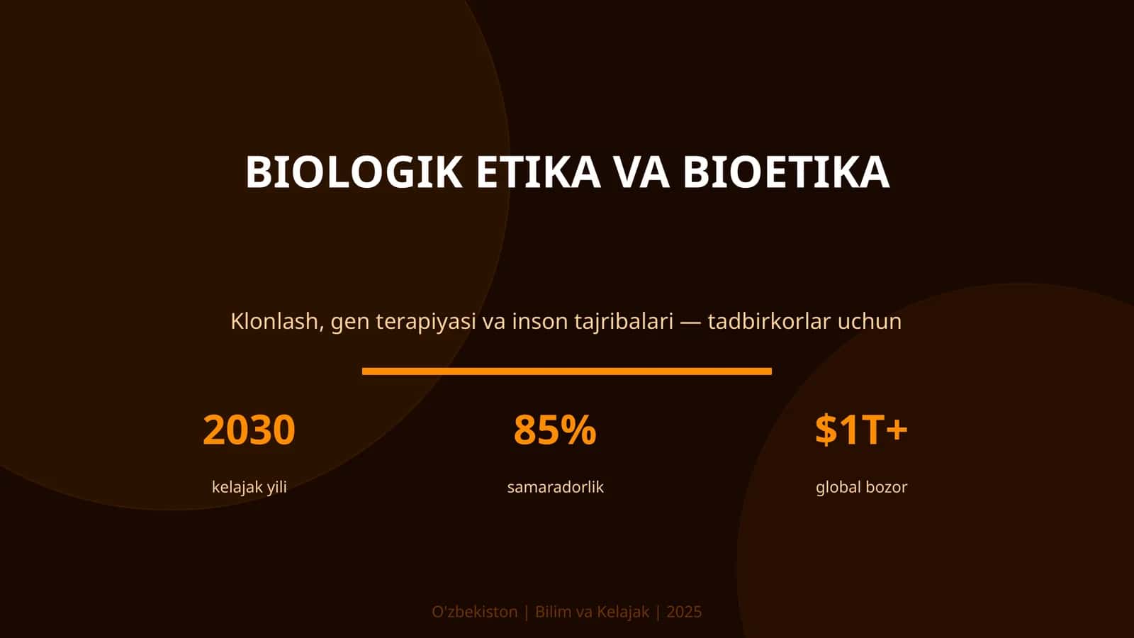 Biologik Etika va Bioetika