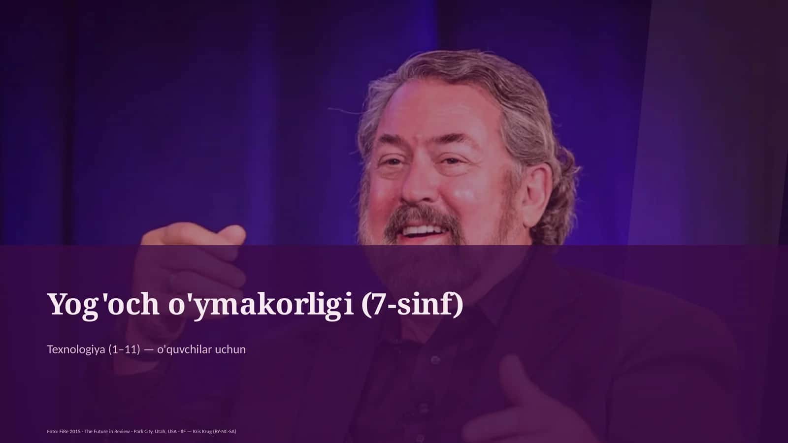 Yog'och o'ymakorligi (7-sinf)