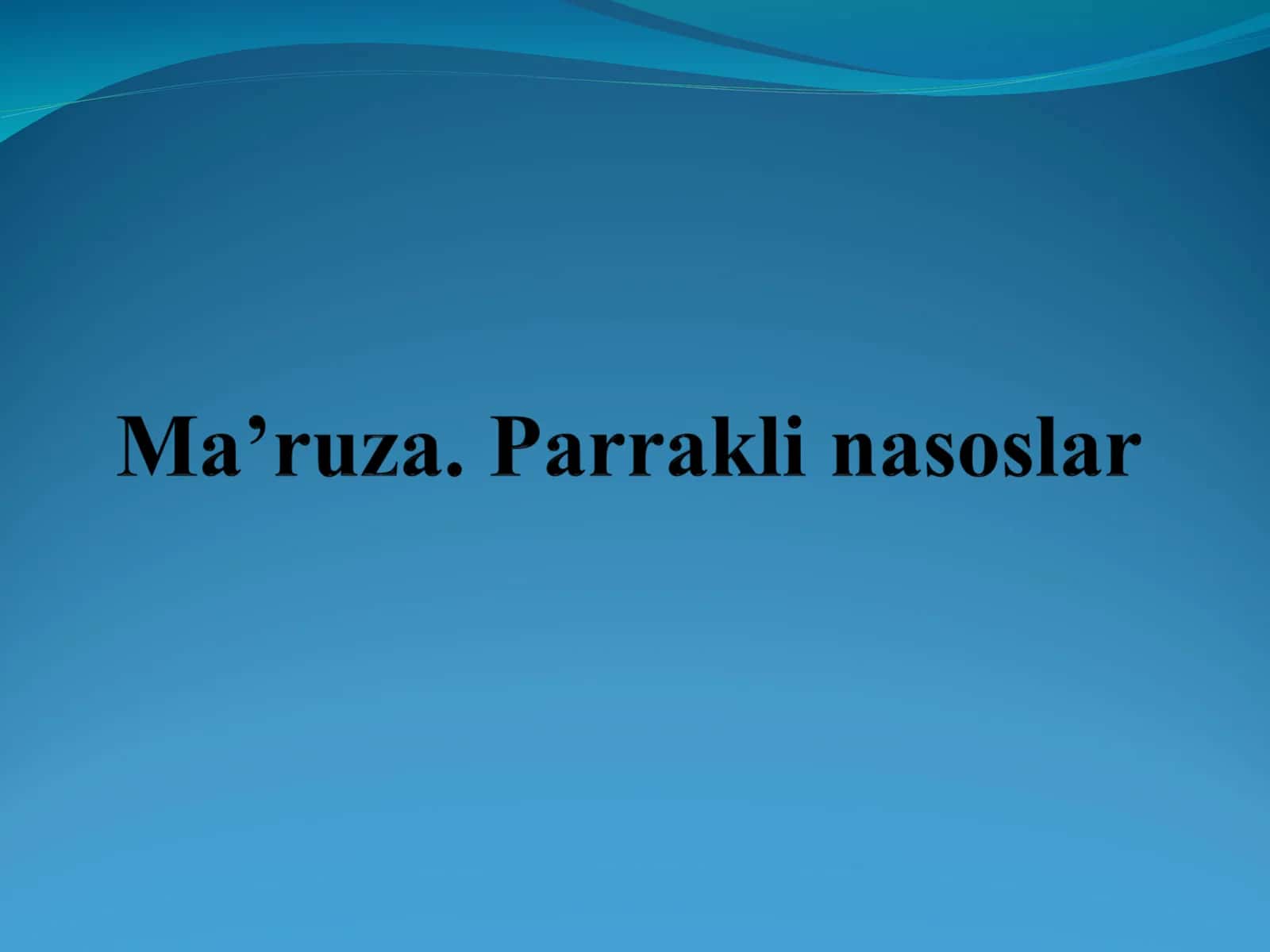 Dinamik nasoslar