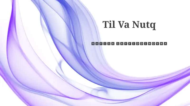 Til va Nutq
