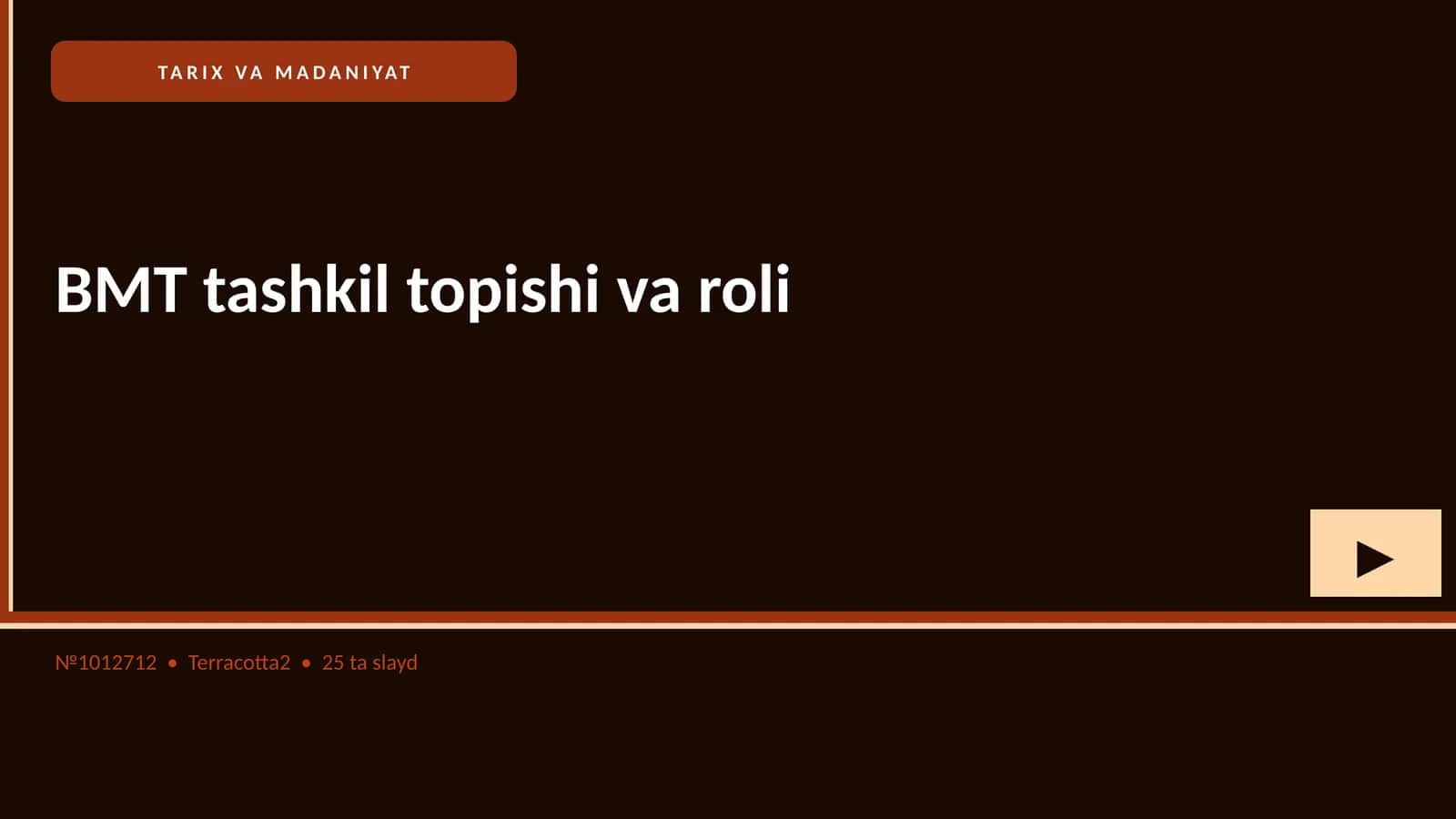 BMT tashkil topishi va roli