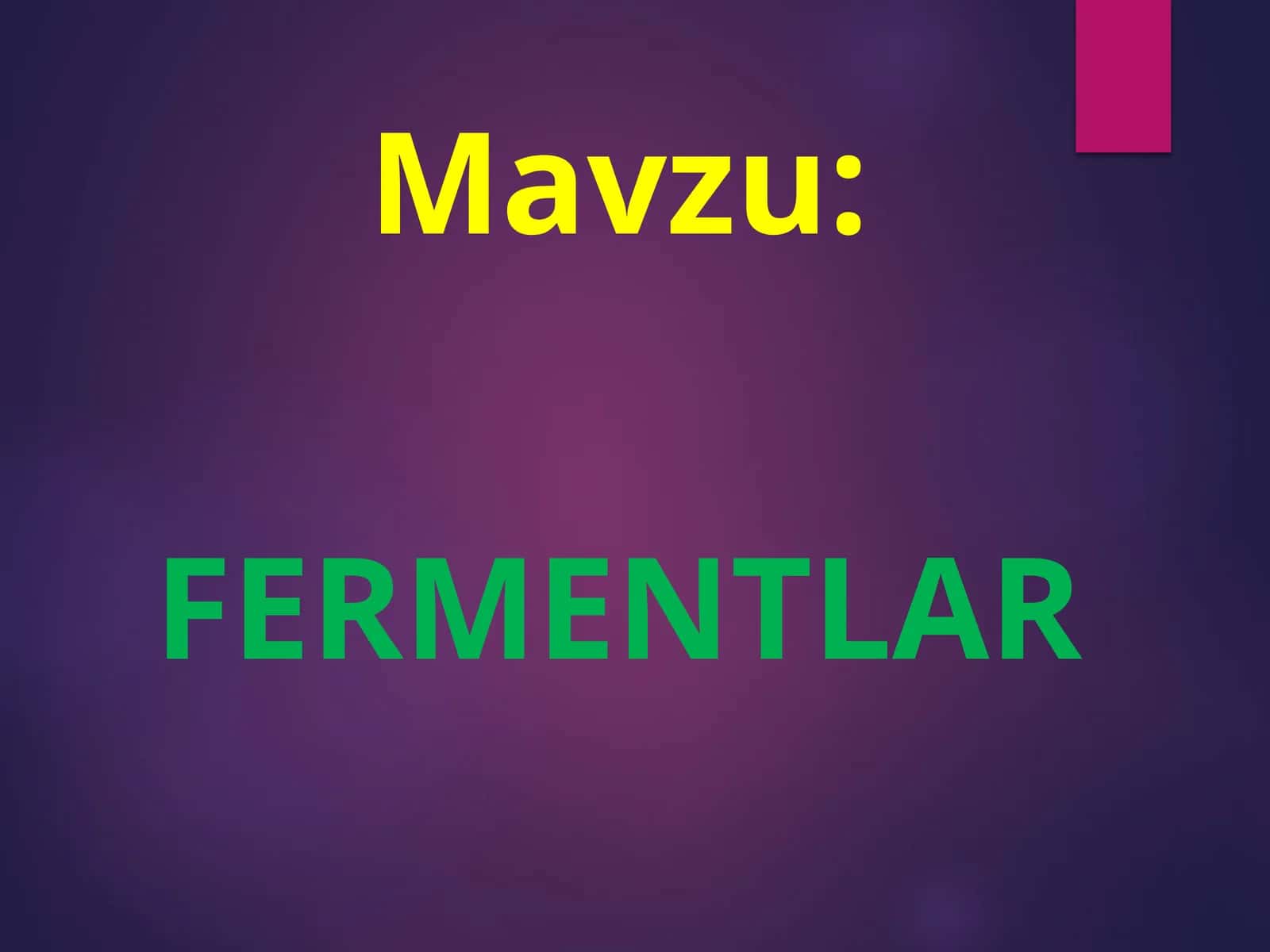 FERMENTLAR