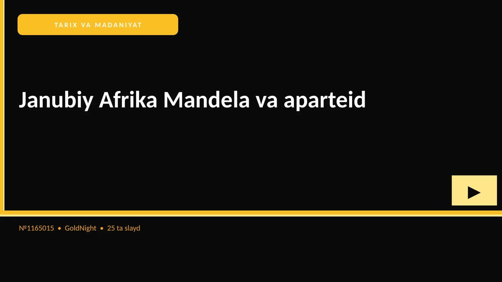 Janubiy Afrika Mandela va aparteid