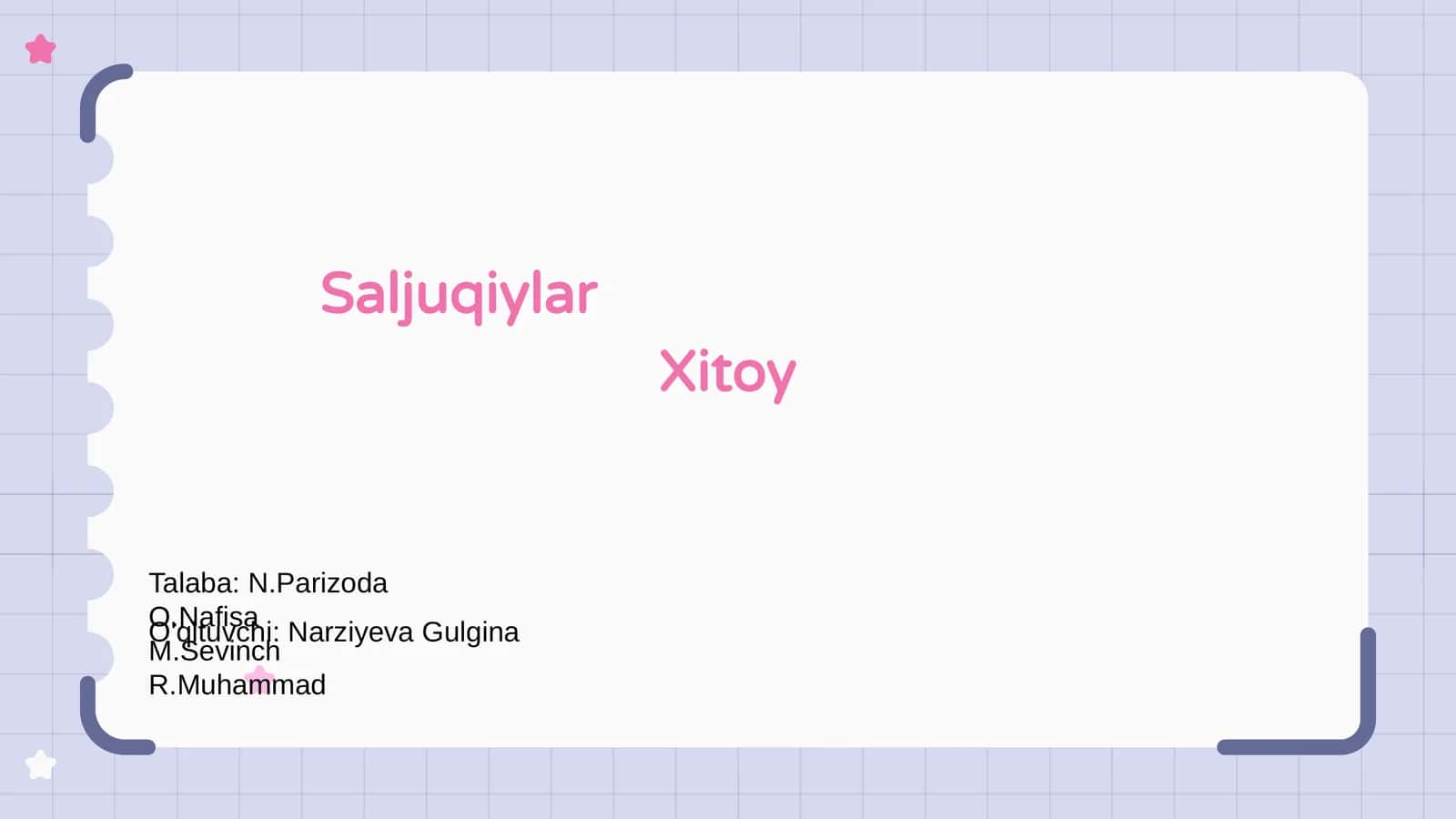Saljuqiylarning Xitoy bilan aloqalari