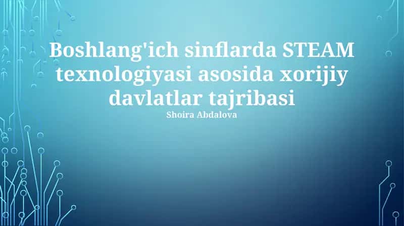 STEM o'quv dasturlari