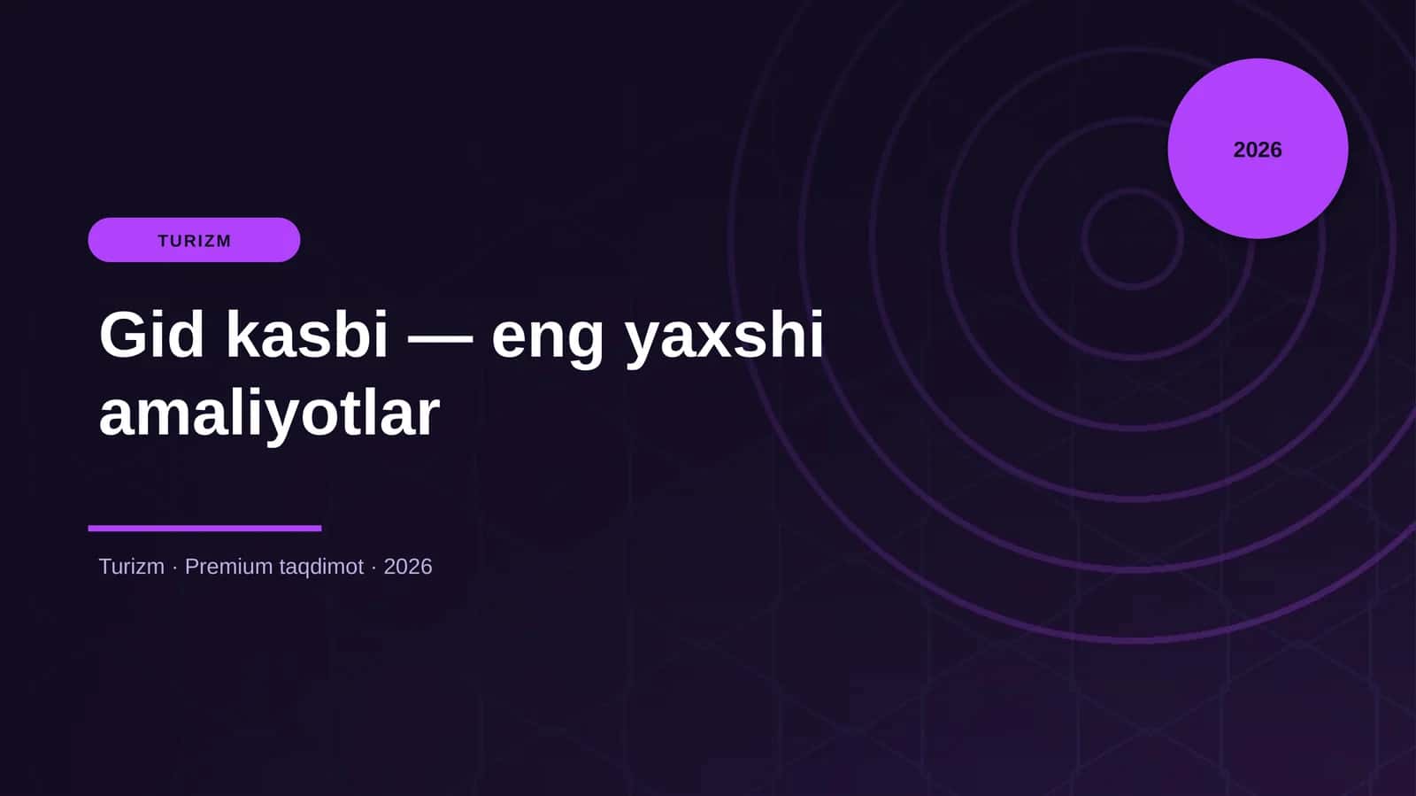 Gid kasbi — eng yaxshi amaliyotlar