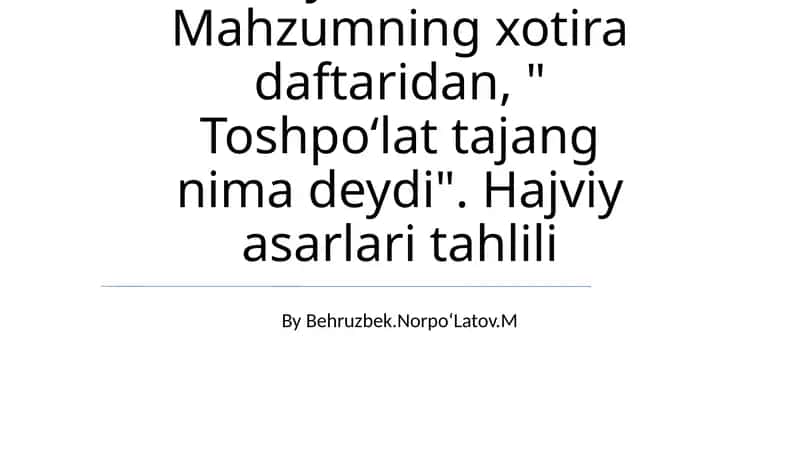 Oʻtkan kunlar