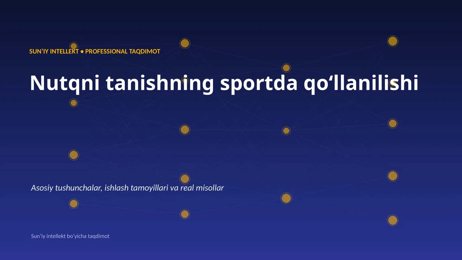 Nutqni tanishning sportda qoʻllanilishi
