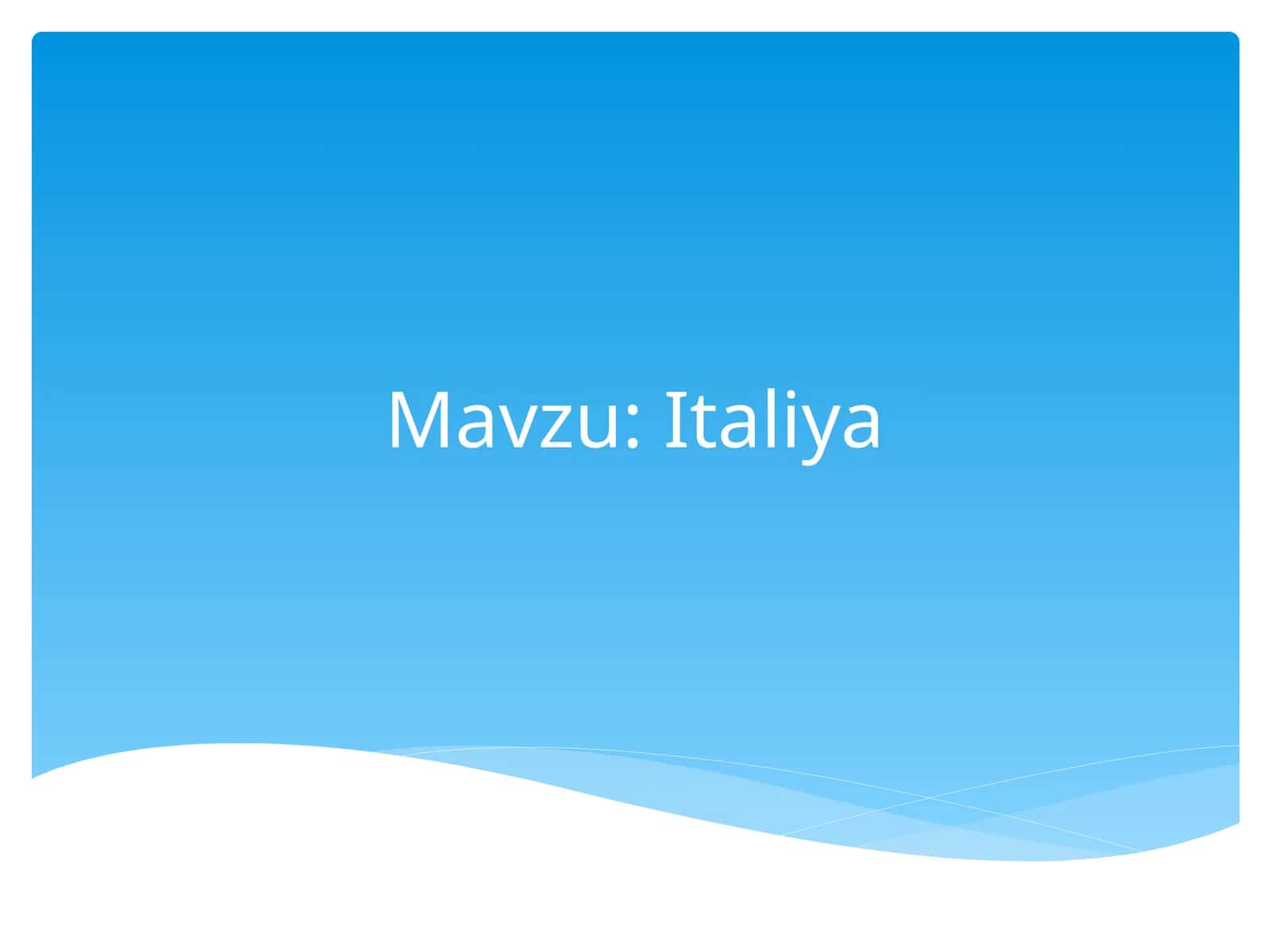 Italiya