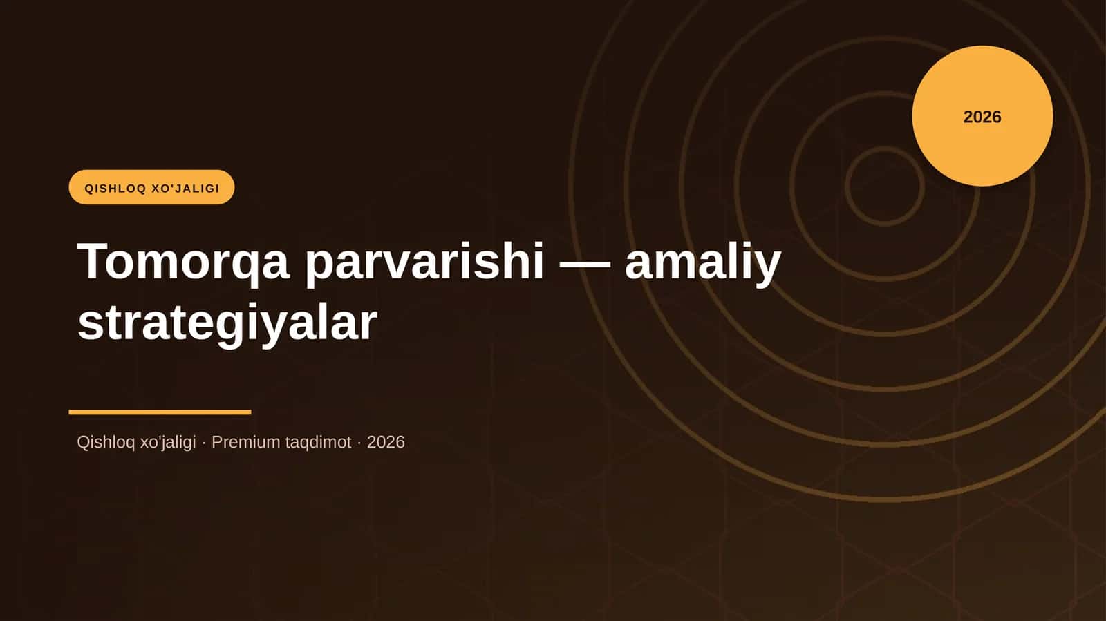 Tomorqa parvarishi — amaliy strategiyalar
