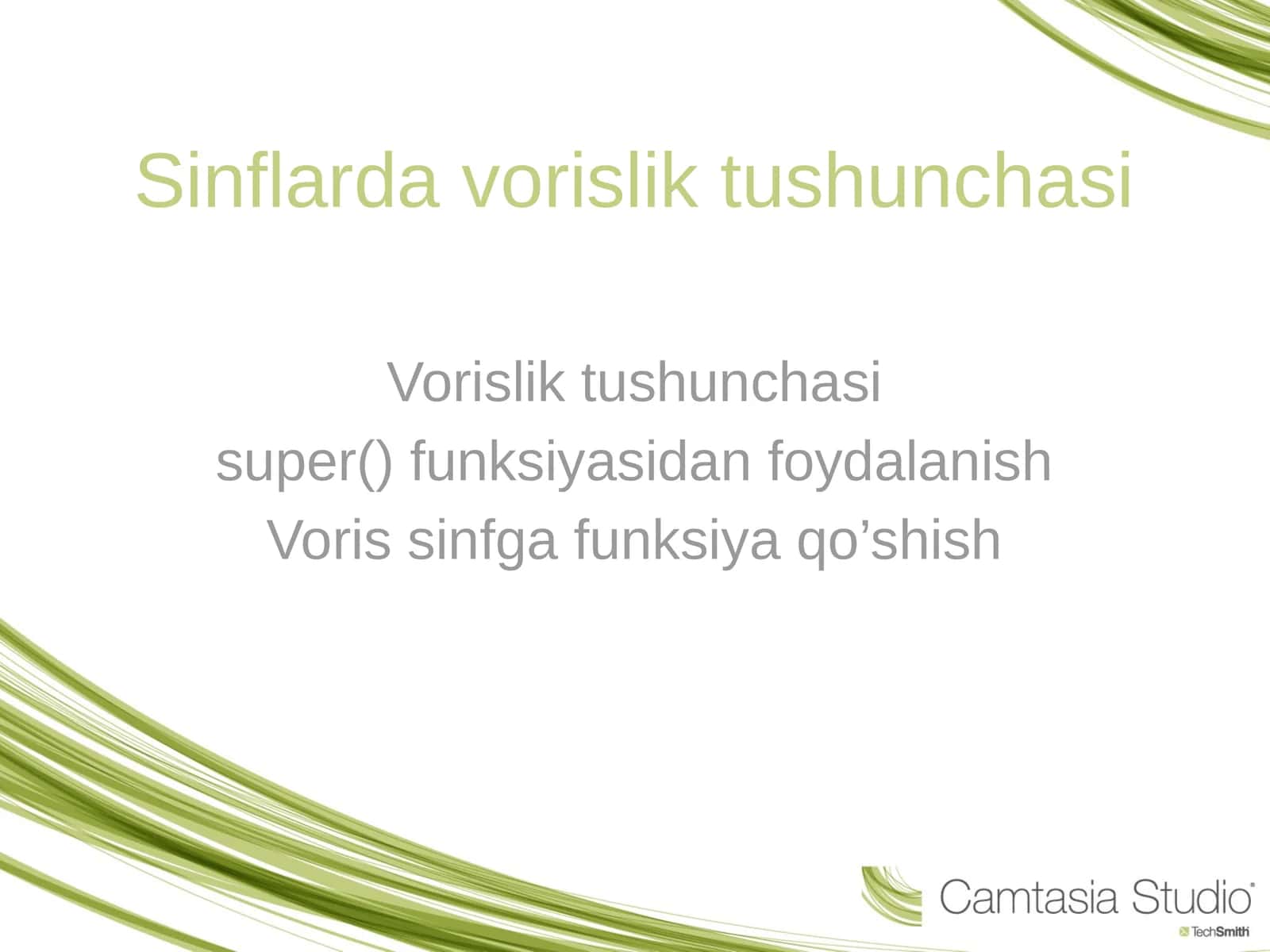 Vorislik tushunchasi