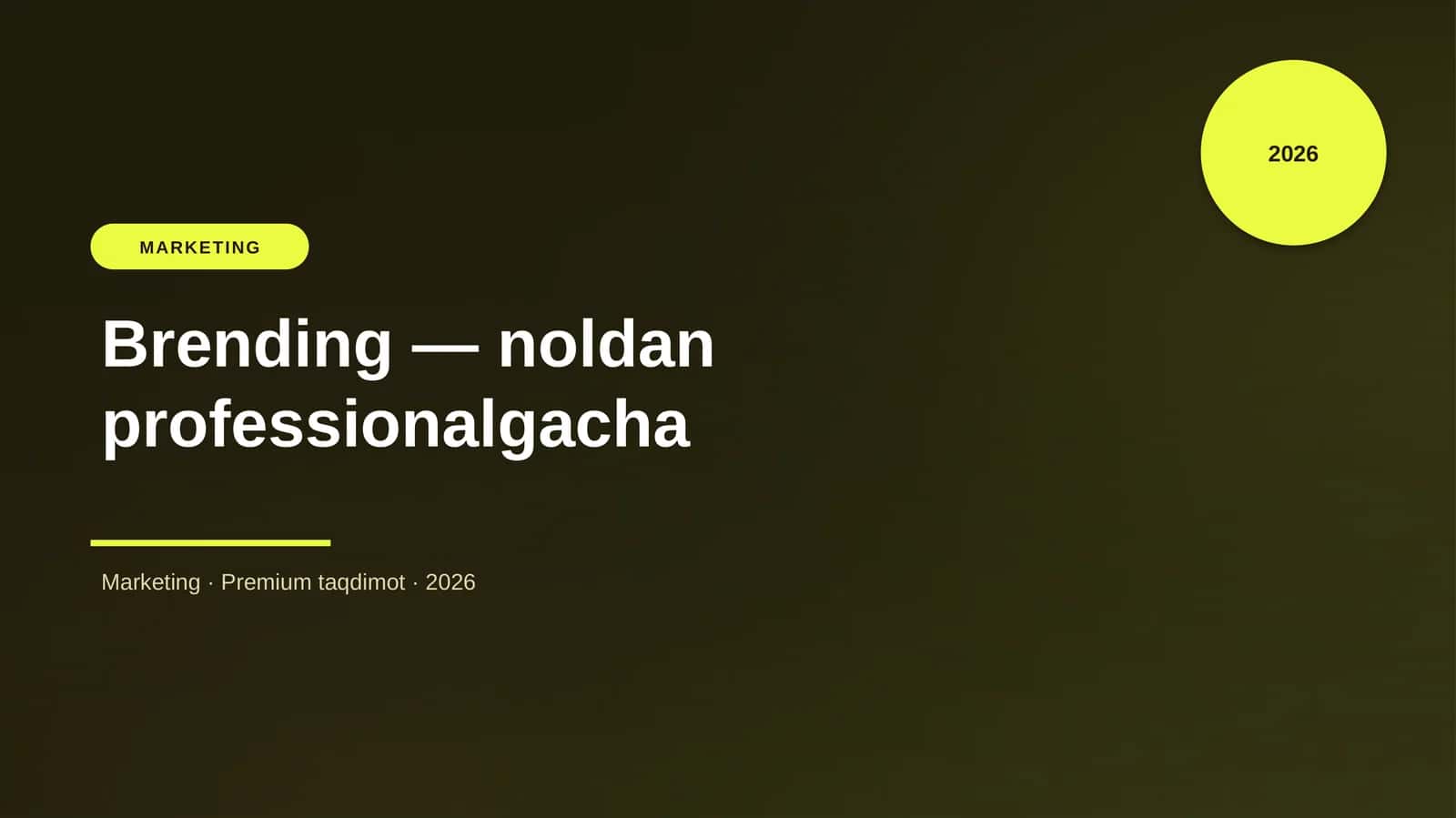 Brending — noldan professionalgacha