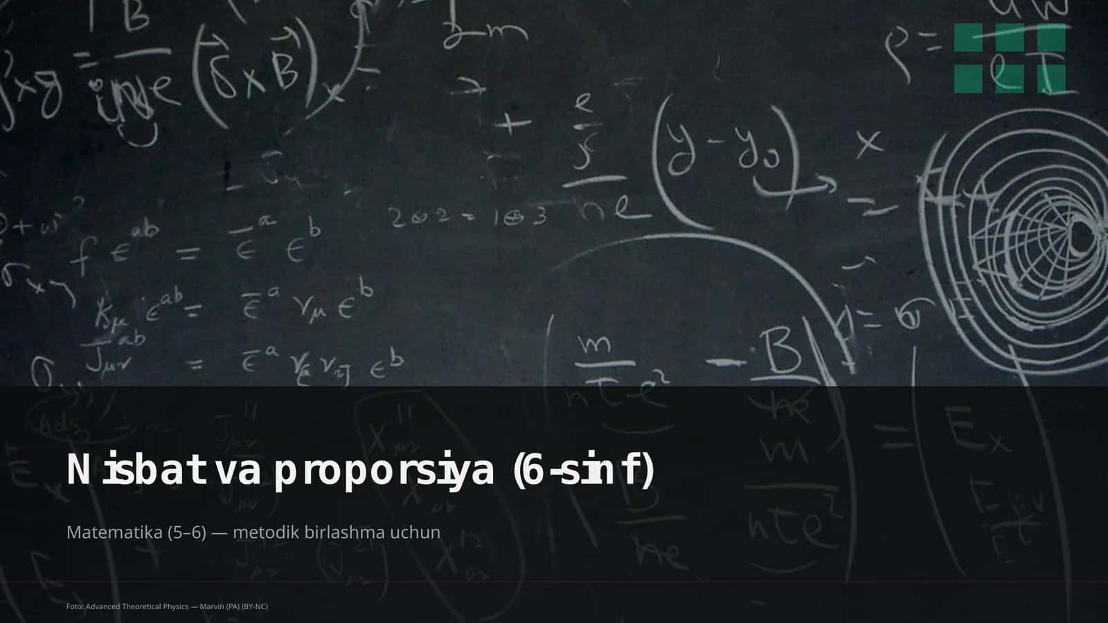 Nisbat va proporsiya (6-sinf)