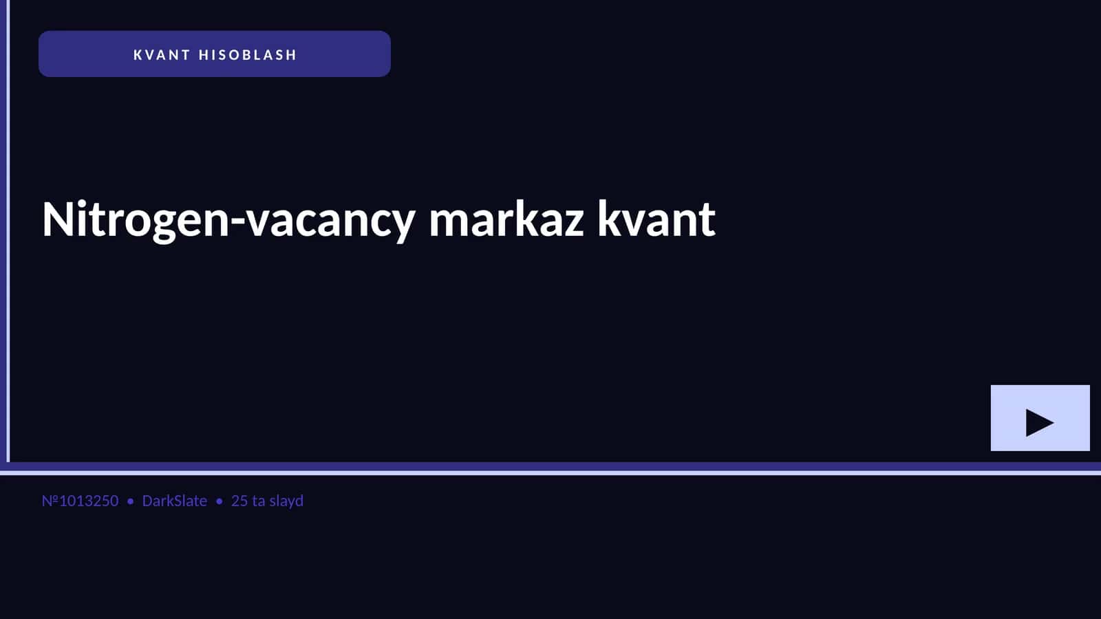 KVANT HISOBLASH