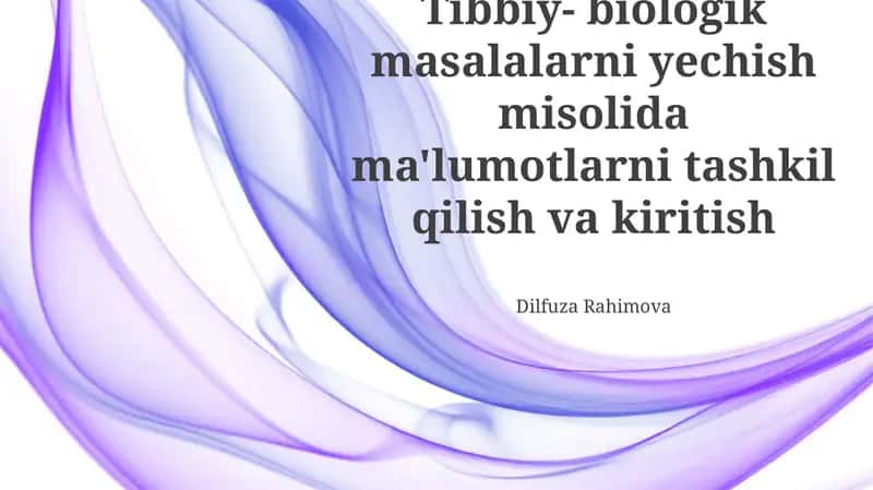 Ma'lumotlar tahlili va vizualizatsiyasi