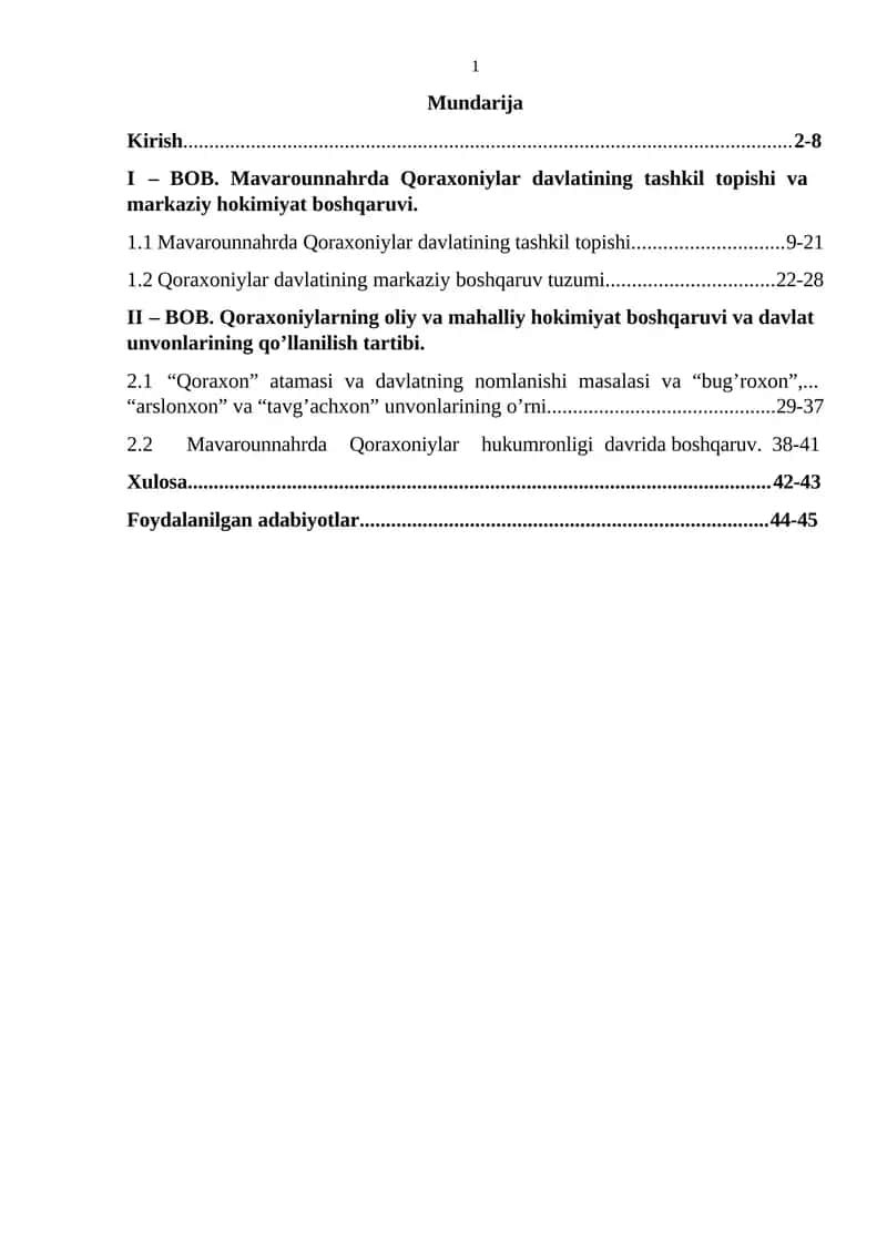 Qoraxoniylar Davlati Tashkil Topishi va Boshqarilishi