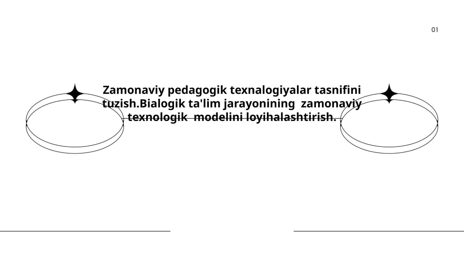 Zamonaviy pedagogik texnologiyalar tasnifini tuzish