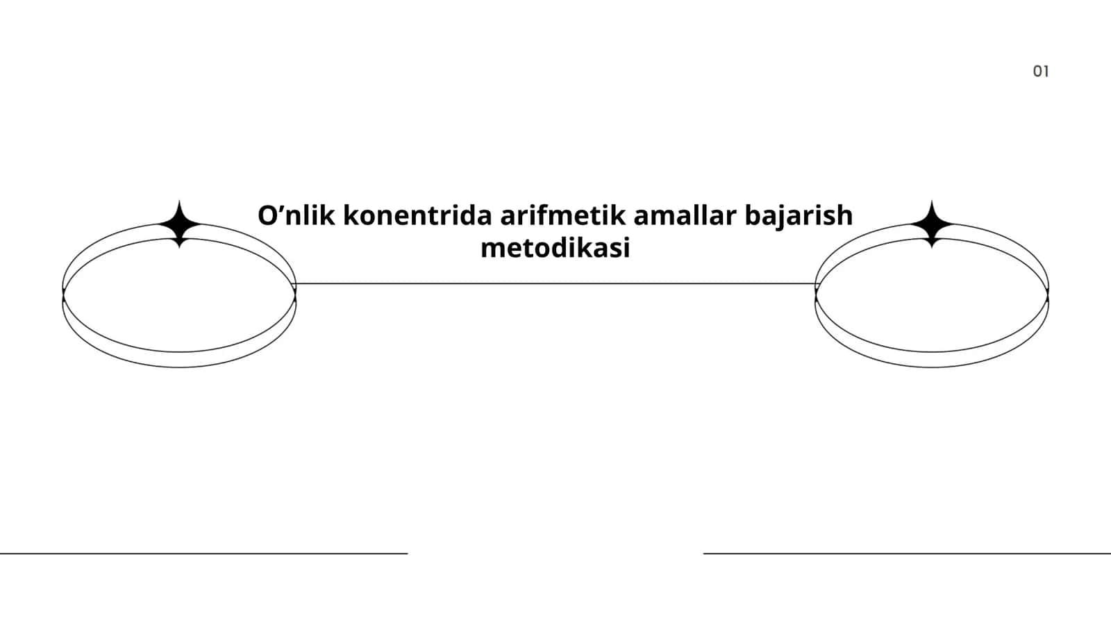 Oʼnlik konentrida arifmetik amallar bajarish metodikasi