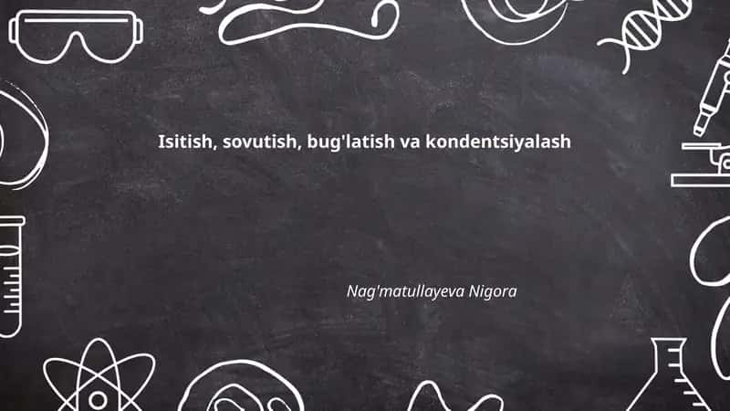 Issiqlik almashinuvi jarayonlari