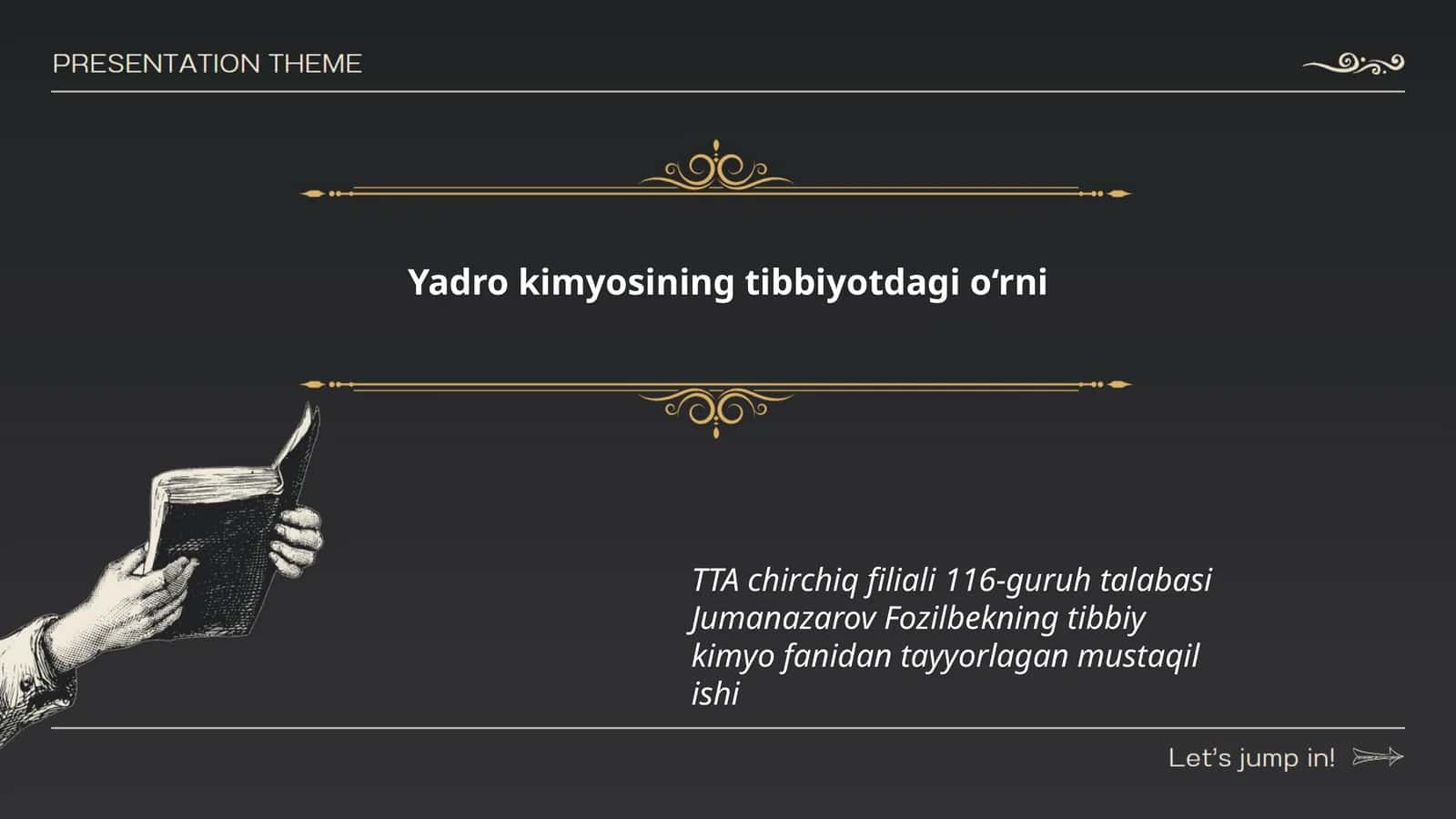 Yadro kimyosining tibbiyotdagi o‘rni