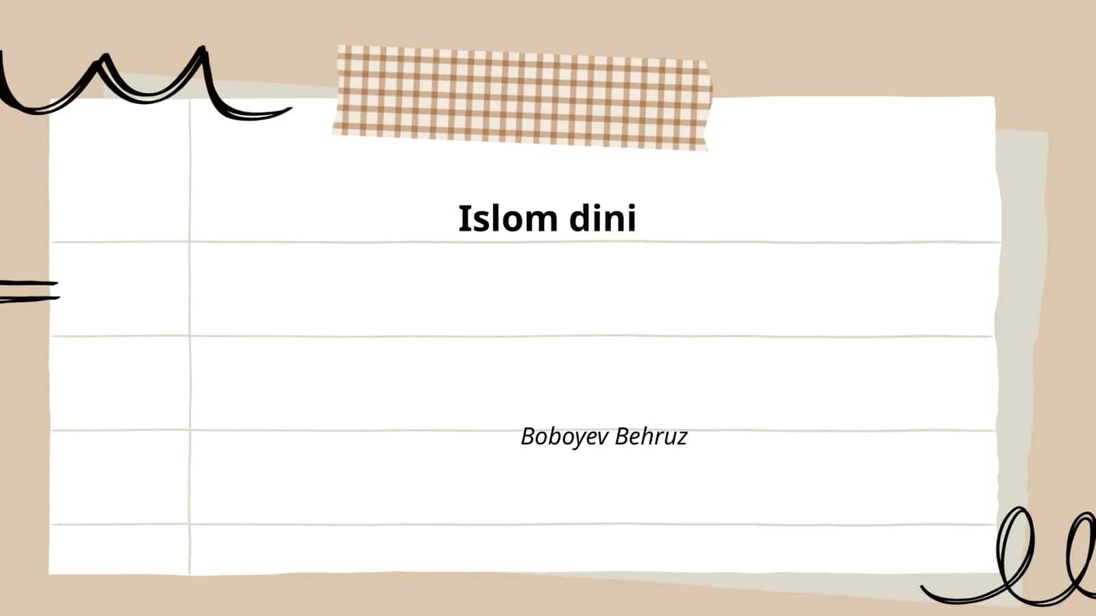 Islom dini