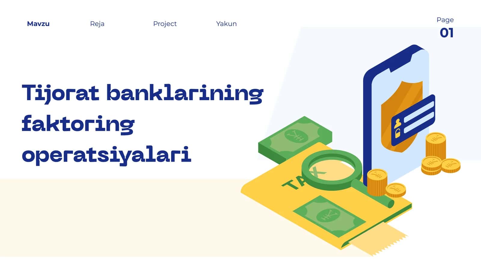 Tijorat banklarining faktoring operatsiyalari