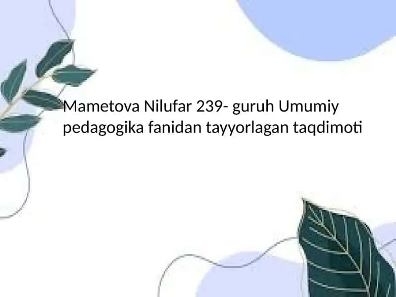 Anbar otining pedagogik fikrlari
