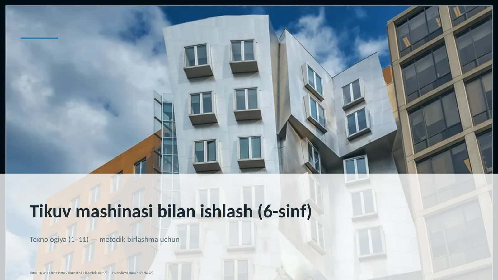 Tikuv mashinasi bilan ishlash (6-sinf)