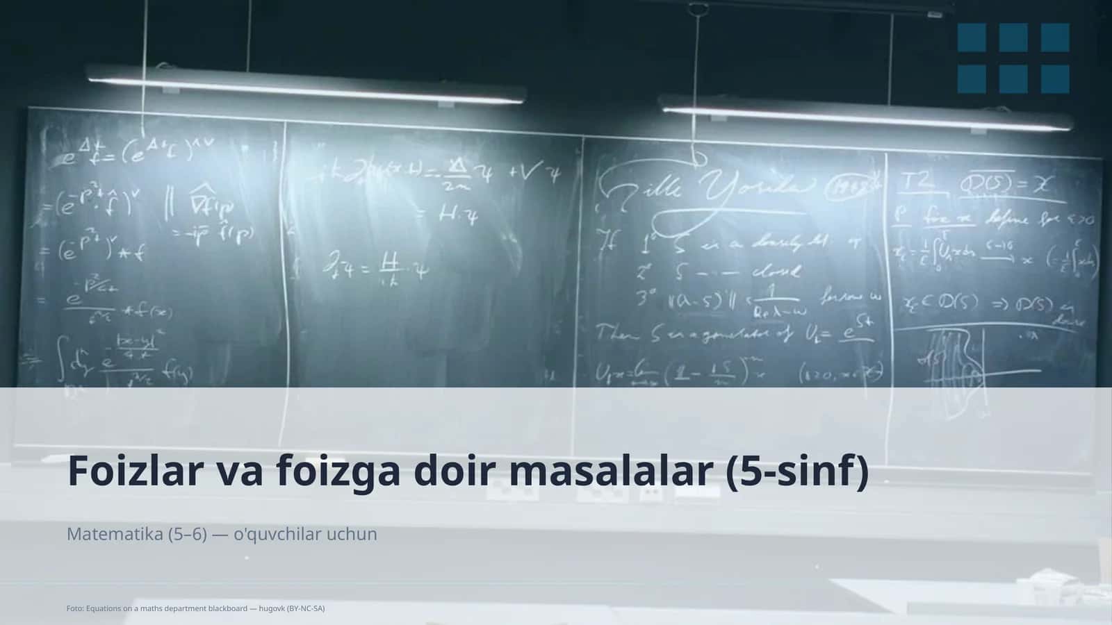 Foizlar va foizga doir masalalar (5-sinf)