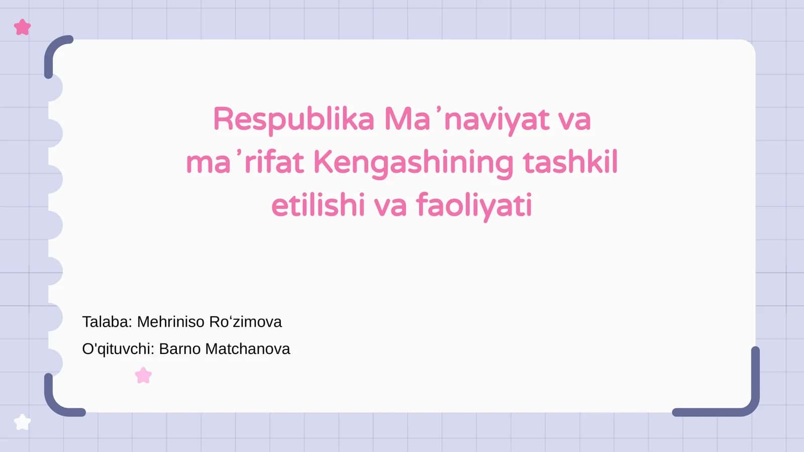Respublika Maʼnaviyat va maʼrifat Kengashining tashkil etilishi va faoliyati