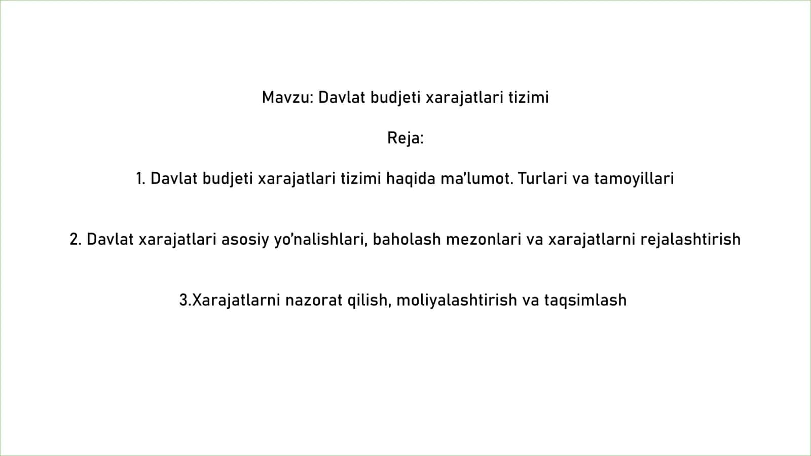 Davlatbudjetixarajatlaritizimi