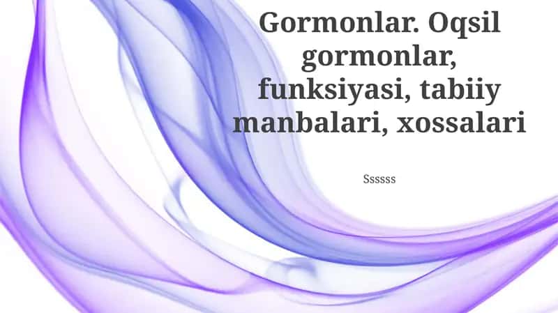 Gormonlar