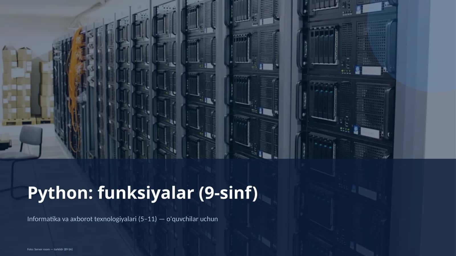 Python: funksiyalar (9-sinf)
