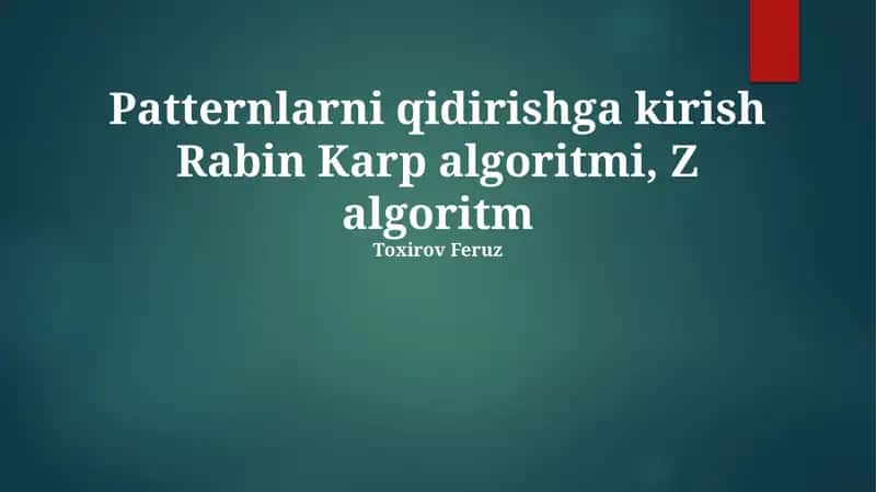 Z Algoritmi