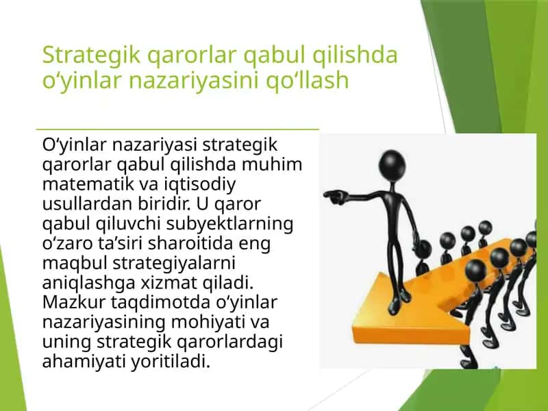 O‘yinlar nazariyasi