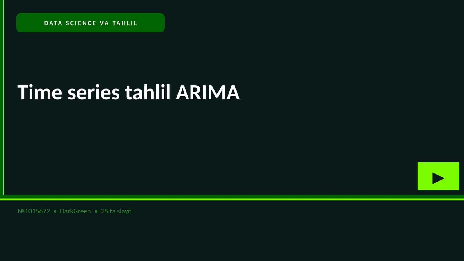 DATA SCIENCE VA TAHLIL