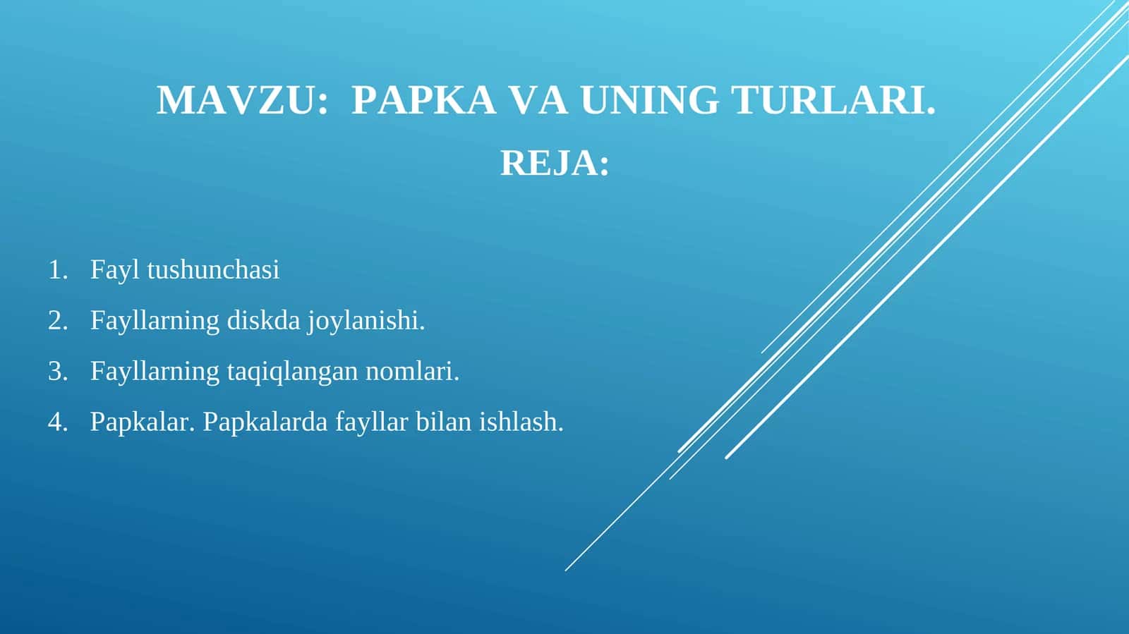 PAPKA VA UNING TURLARI